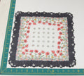 Floral vintage handkerchief - h0455
