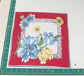 Floral vintage handkerchief - h0460