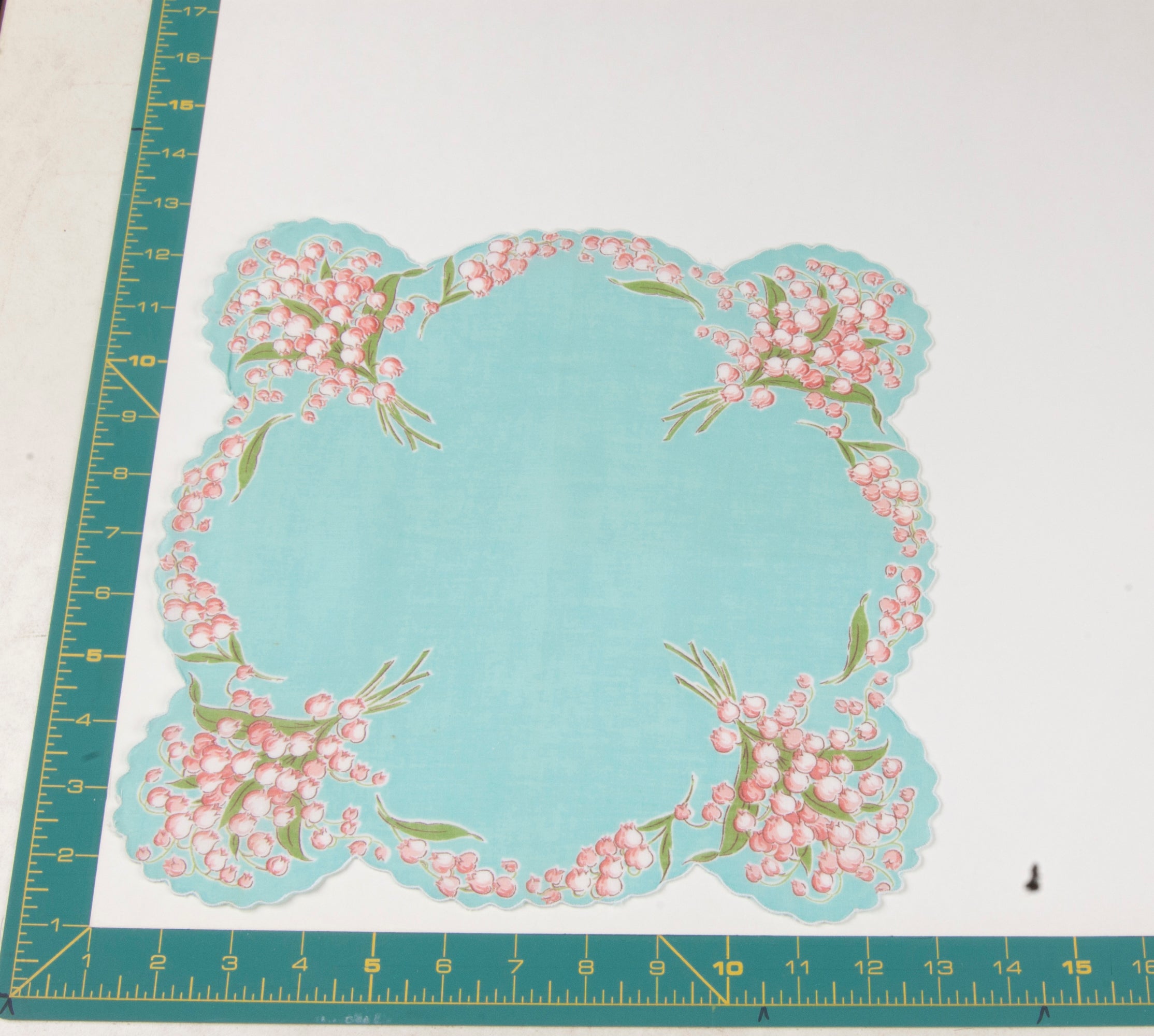 Floral vintage handkerchief - h0462