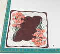 Floral vintage handkerchief - h0473