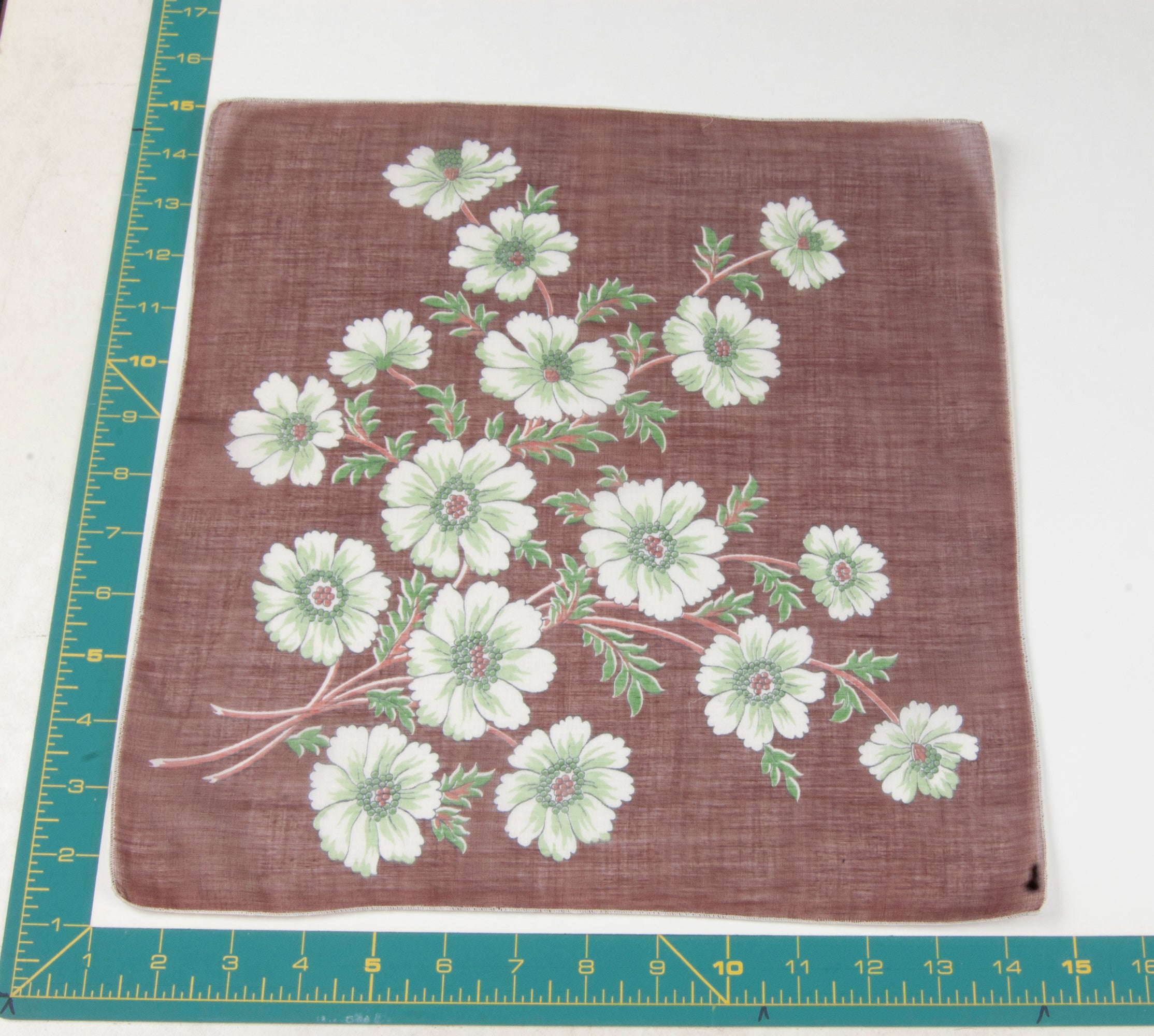 Floral vintage handkerchief - h0477