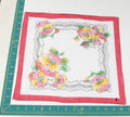Floral vintage handkerchief - h0479