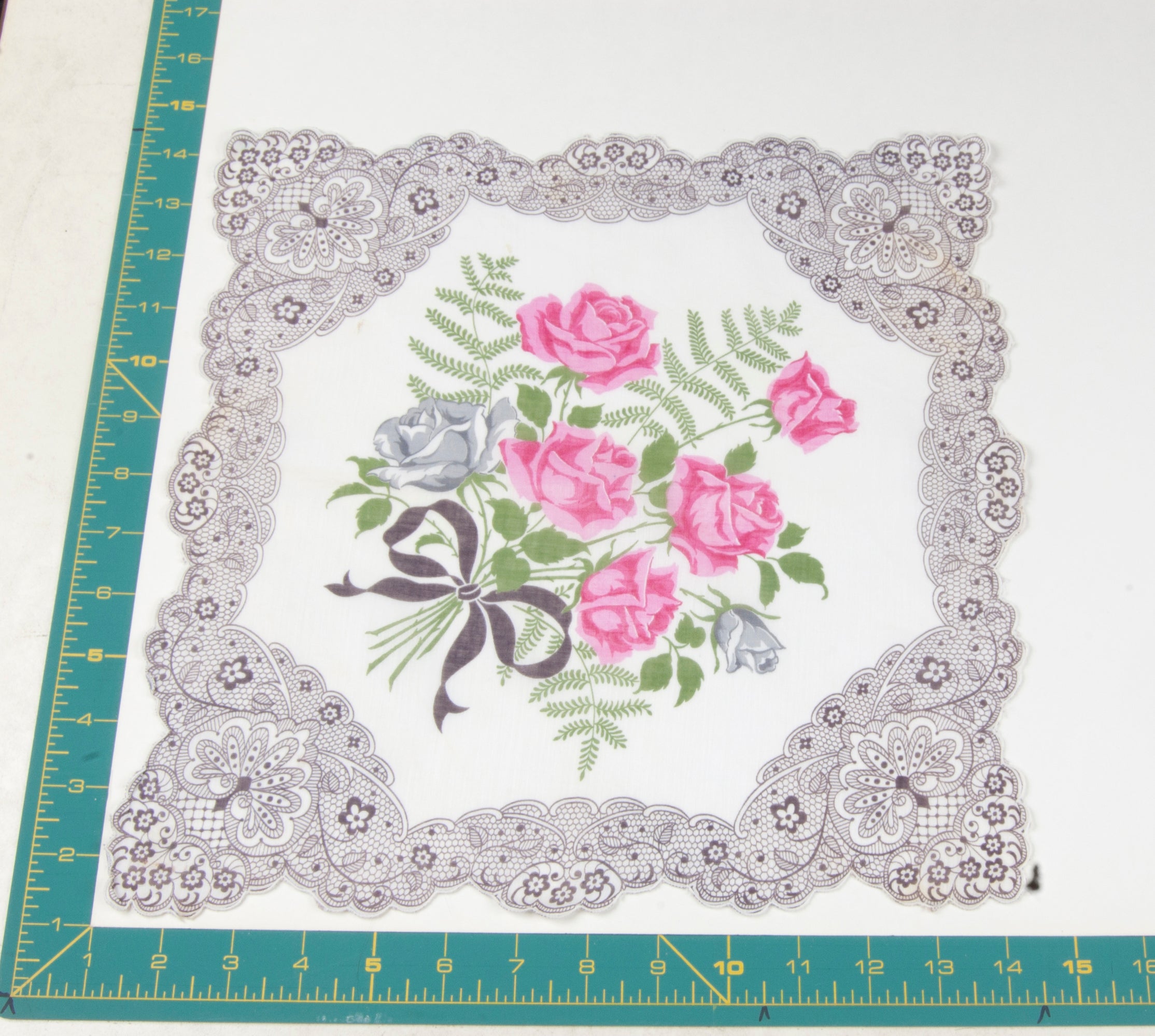 Floral vintage handkerchief - h0484