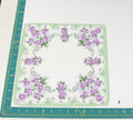 Floral vintage handkerchief - h0523