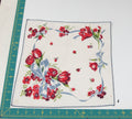 Floral vintage handkerchief - h0544