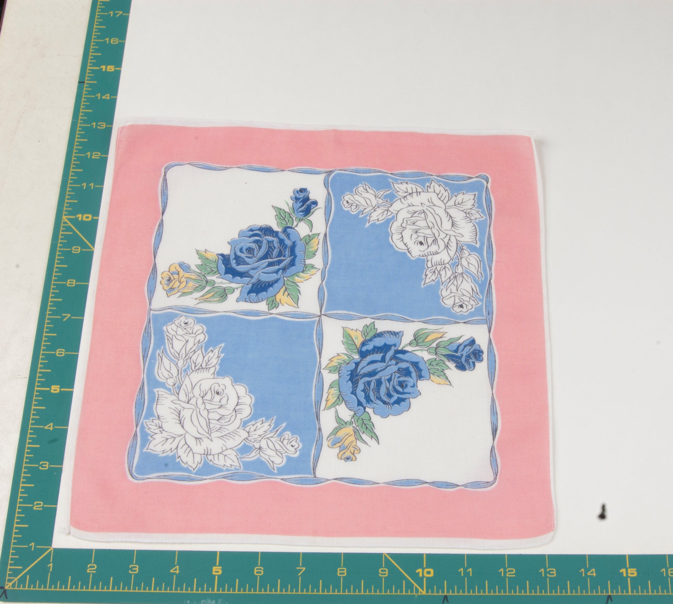 Floral vintage handkerchief - h0545